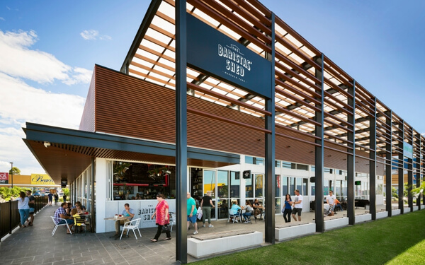 decobatten on hospitality project - baristas shed in marsden park.