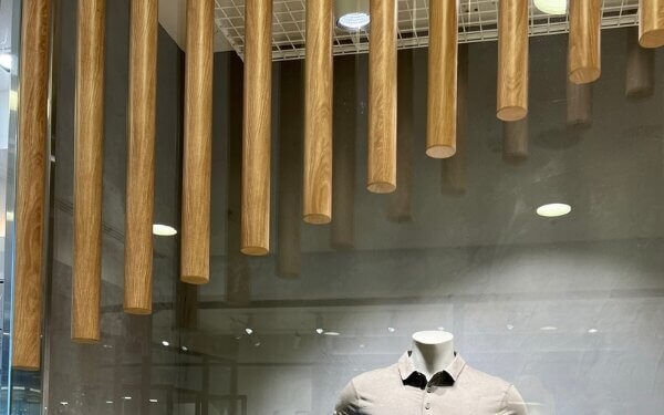 decobatten circular battens in decowood finish