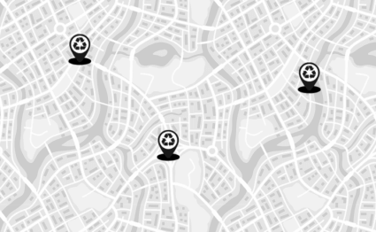 map with drop off locations for aluminium cutoffs