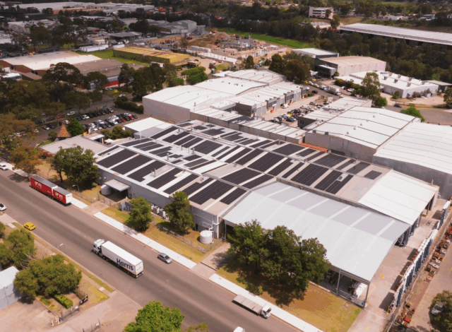 solar powers on roof at deco australia