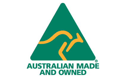 australian made and owned logo